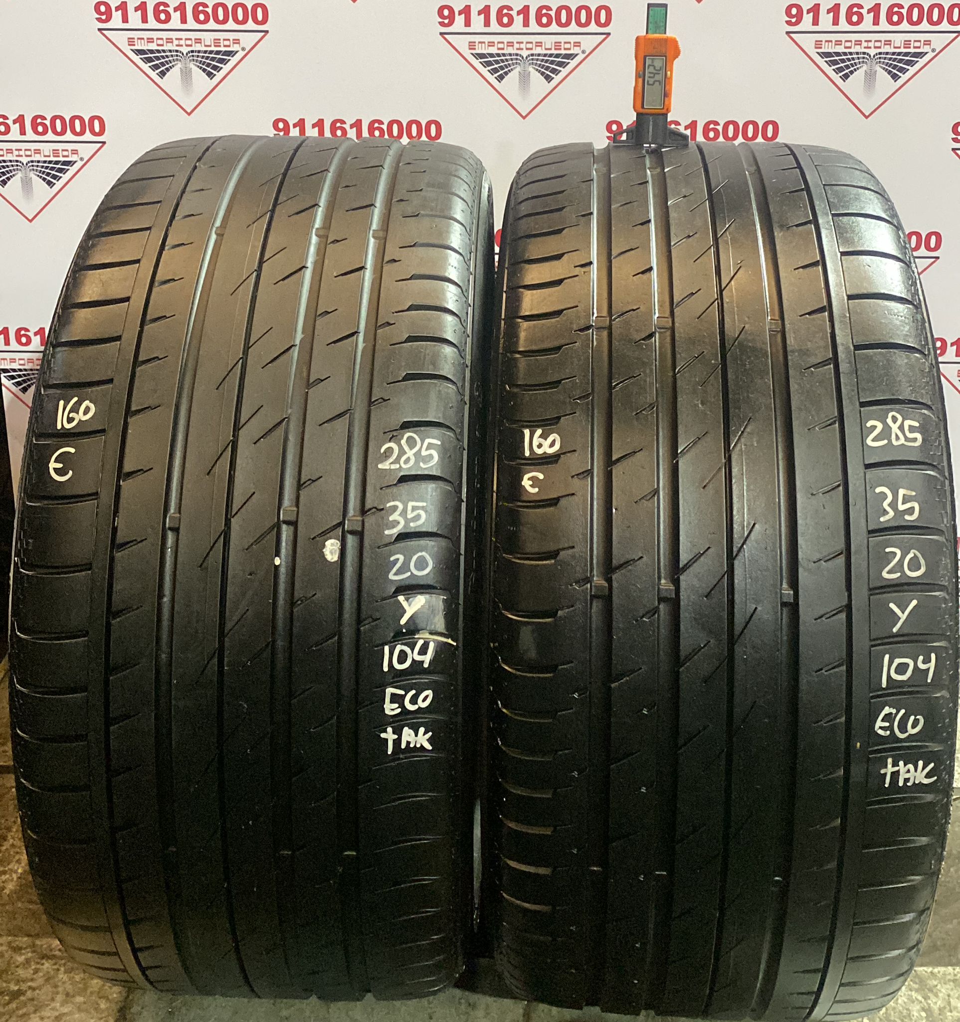 CONTINENTAL CONTISPORTCONTACT 3 USADO ECONOMICO  285/35 R20 104 Y